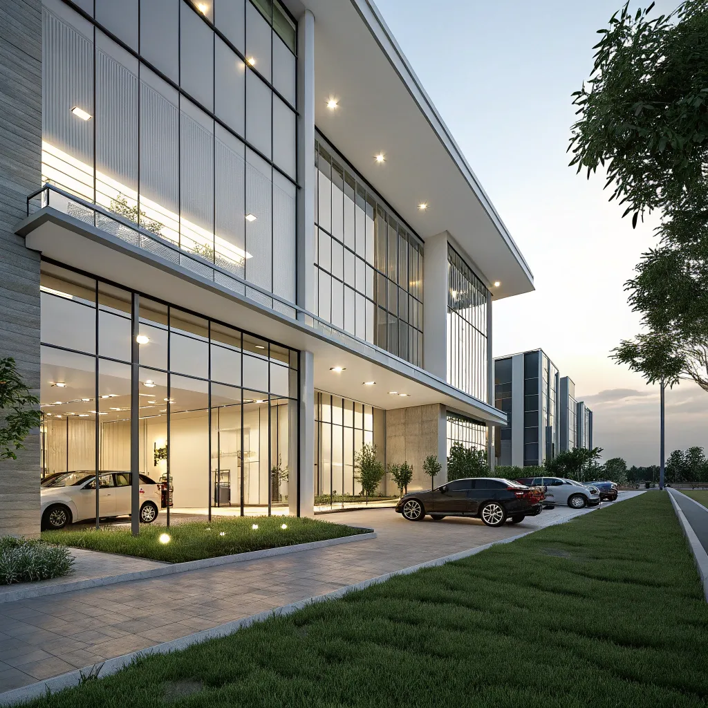 Modern office building exterior